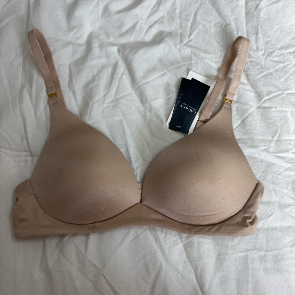 Ralph Lauren Light Beige monogram T-Shirt Bra